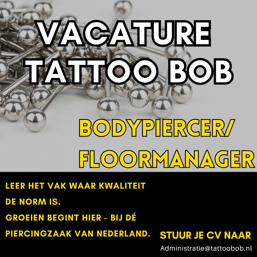 Vacature piercer/ floormanager