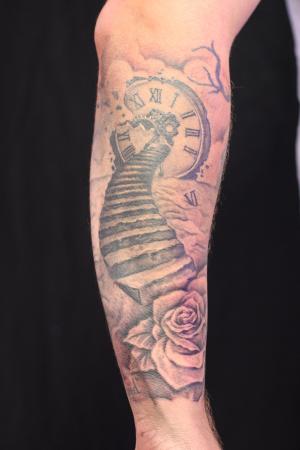 clock tattoo