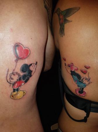micky en minnie muis tattoo