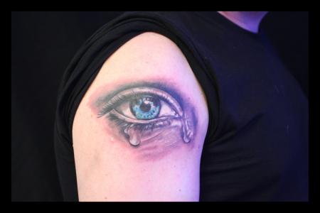 Realistische  oog tattoo