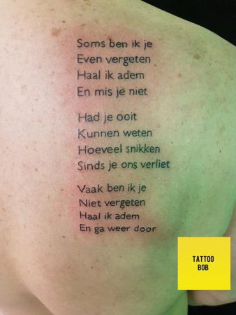 tekst tattoo