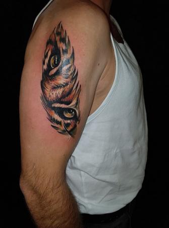 tijger veer tattoo