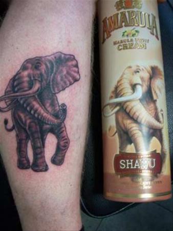tattoo oldskool olifant