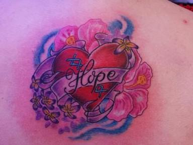 tattoo kleur hope