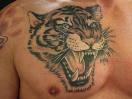 Tiger tattoo Tattoo Bob Rotterdam