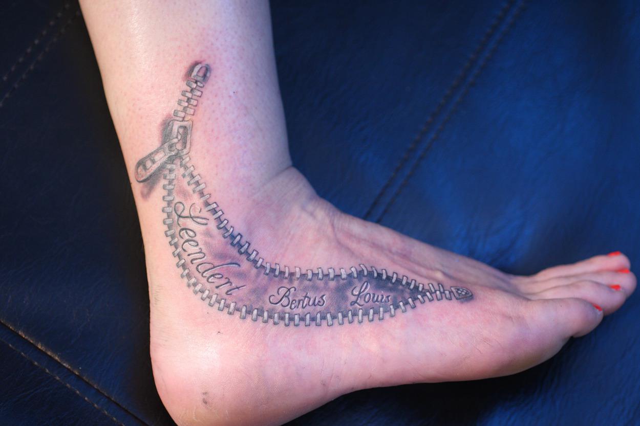 Tattoo-op-de-enkel