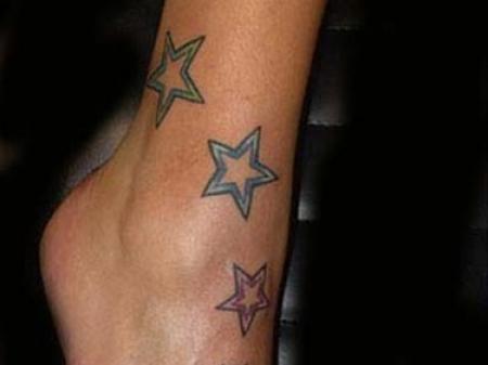 tattoo enkel ster