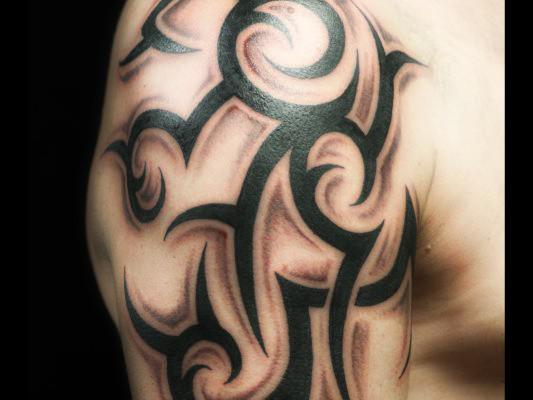 tatto tribal schaduw