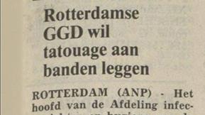 GGD wil tatoeage aan banden leggen