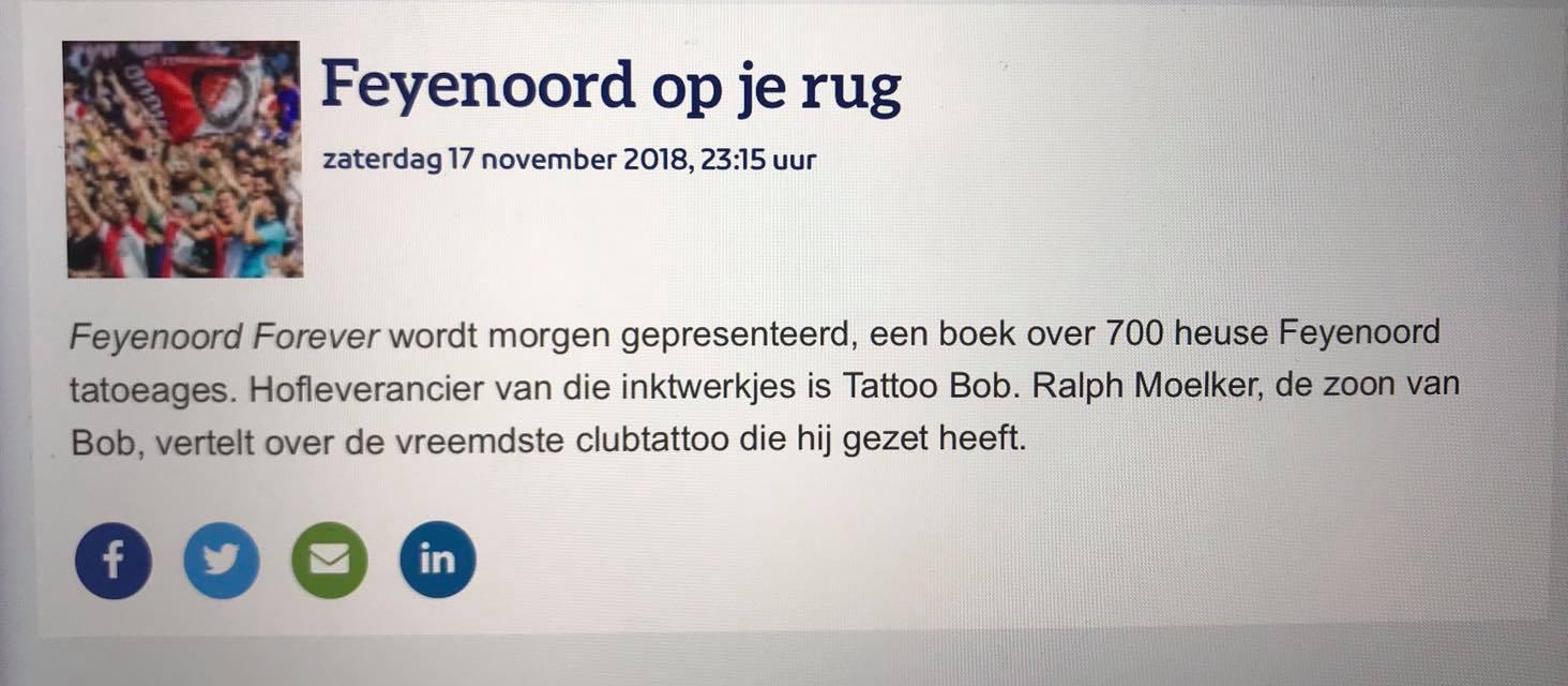 Boek over Feyenoordtatoeages