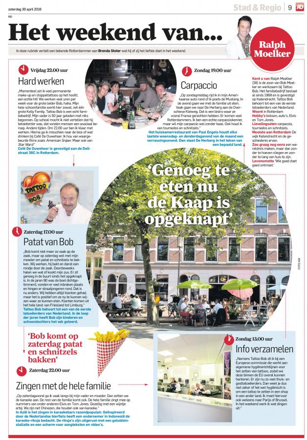 In het AD: Het weekend van Ralph