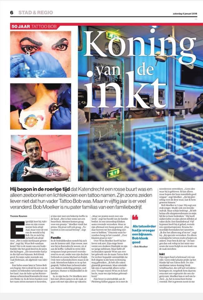Bob in het nieuws over het 50 jarig jubileum