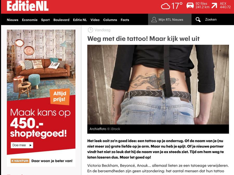 Tattoo Verwijderen: Goedkoop is duurkoop