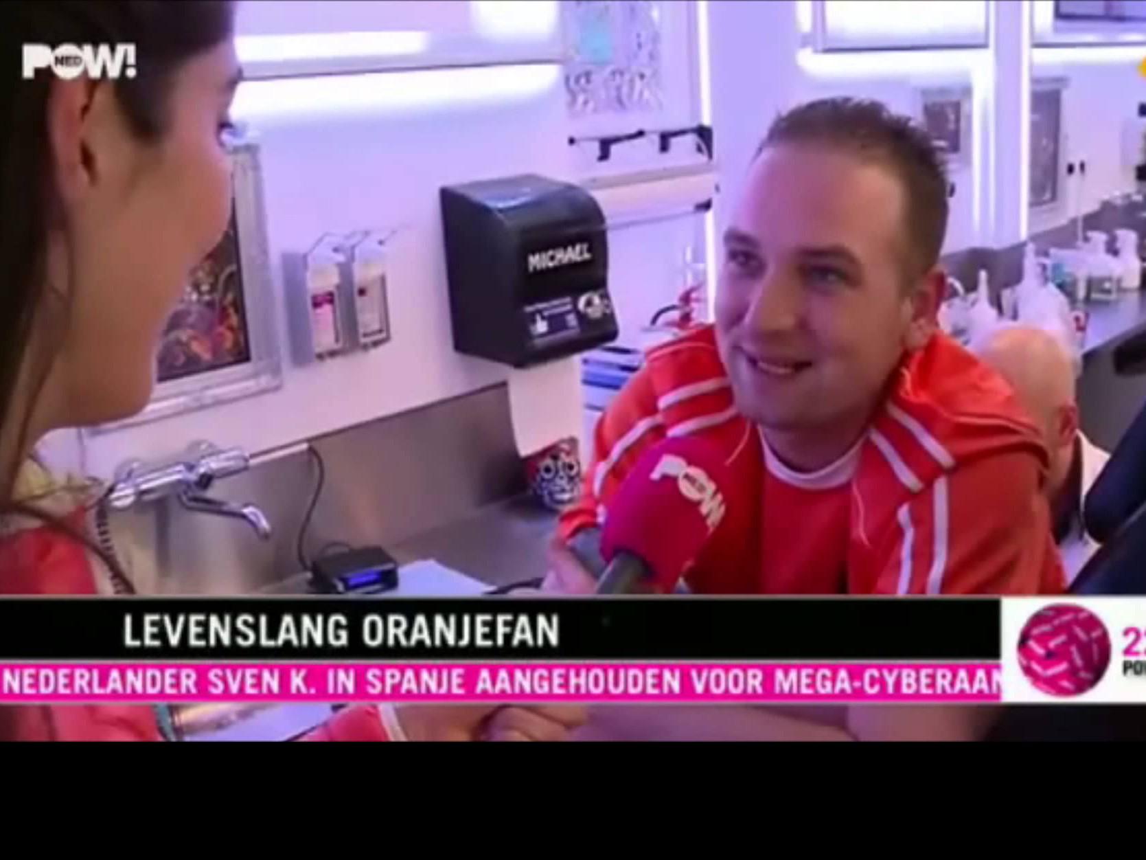 Oranje tattoo bij PowNews