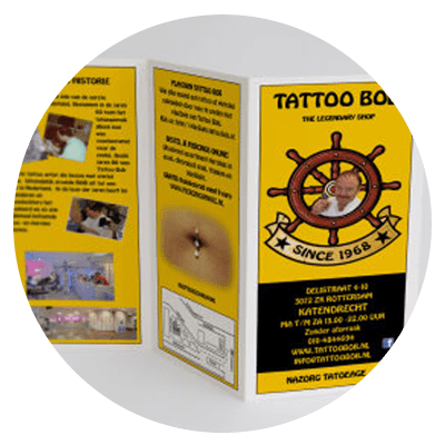 verzorging tattoeage folder 