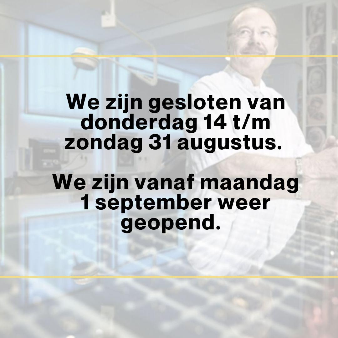Vakantiesluiting augustus